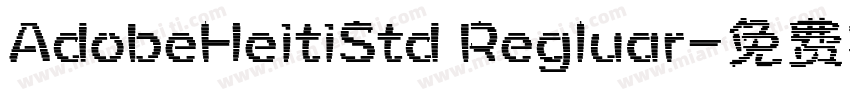 AdobeHeitiStd Regluar字体转换